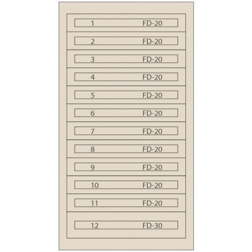 ■Vidmar ファインキャビネットFC-250W-IV(塗装色:アイボリー)〔品番:FC250WIV〕【1672449:0】[法人・事業所限定][直送元][店頭受取不可]