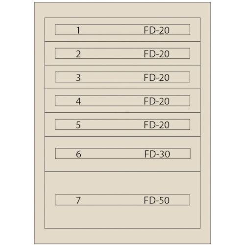 ■Vidmar ファインキャビネットFC-180N-IV(塗装色:アイボリー)〔品番:FC180NIV〕【1672460:0】[法人・事業所限定][直送元][店頭受取不可]