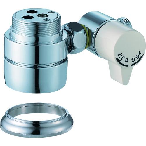 ■SANEI シングル混合栓用分岐アダプター〔品番:B98AU〕【1677010:0】[送料別途見積り][掲外取寄][店頭受取不可]