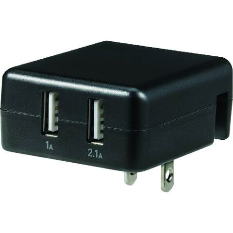 ■ELPA　USB-ACアダプター2.1A 〔品番:USB-AC100〕【1680674:0】[送料別途見積り][法人・事業所限定][掲外取寄]