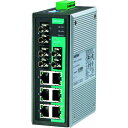 ■MOXA 9ポート(RJ45×6、マルチモードSTコネクタ×3) アンマネージド イーサネットスイッチ〔品番:EDS3093MST〕【1684991:0】[送...