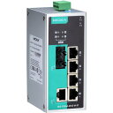■MOXA 6ポート(RJ45 PoE×4、RJ45×1、マルチモードSTコネクタ×1) アンマネージド イーサネットスイッチ〔品番:EDSP206A4POEM...