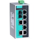 ■MOXA 8ポート(RJ45×7、マルチモードSTコネクタ×1) アンマネージド イーサネットスイッチ〔品番:EDS208AMST〕【1685506:0】[送...