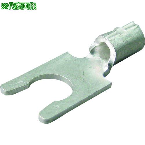 ■ニチフ 裸圧着端子(Y形) 先開形LYタイプ(100PCS)〔品番:2LY4S〕【1686082:0】[送料別途見積り][掲外取寄][店頭受取不可]