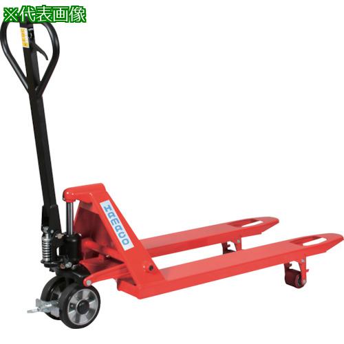 ■HAMACO ハンドパレットトラック1.5t(シングルロードホイール)PK付〔品番:PTO1512268SB〕【1747469:0】..