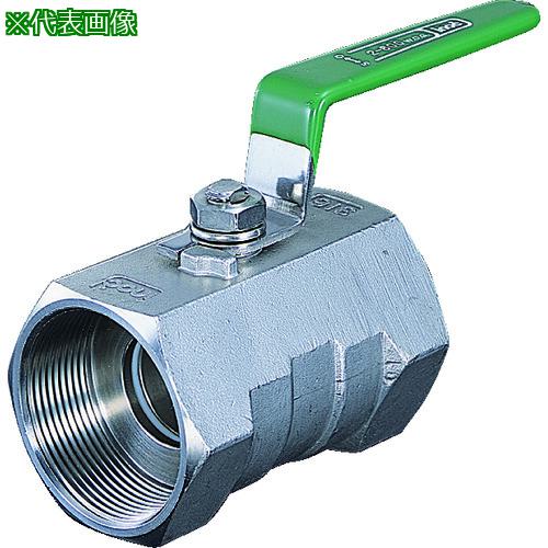 ■inoc ねじ込みボールバルブ 全長39.0mm 呼び径(A)8〔品番:316SRVM8A〕【1754483:0】[店頭受取不可]