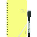 ■欧文印刷 ノート型ホワイトボード nu board LIGHT イエロー 113×204mm〔品番:NULT01YW04〕【1948127:0】[店頭受取不可...