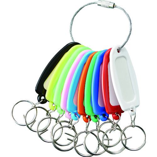 ■TRUSCO 名札リングホルダー ハードタイプ〔品番:TNHR10〕【1949895:0】[店頭受取不可]