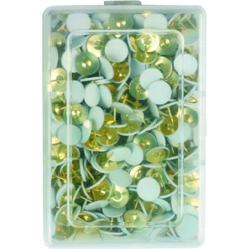 ■ミツヤ 二重画鋲着色白 500本 M10413《5個入》〔品番:NGC500〕【1951880×5:0】[送料別途見積り][掲外取寄][店頭受取不可]