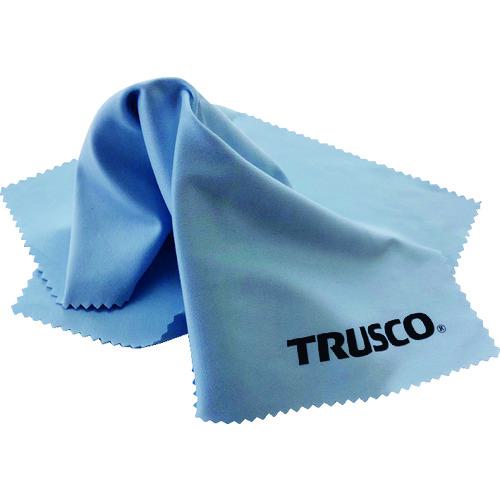 ■TRUSCO メガネふきクロス ブルー 1枚入 サイズ230x230〔品番:MGN230B〕【1952423:0】[店頭受取不可]