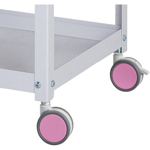 ■ヤマテック 色彩ワゴン 3段オープンタイプ レッド W600XD400〔品番:CWC3RE〕【1955821:0】[法人・事業所限定][直送元][店頭受取不可] [2]