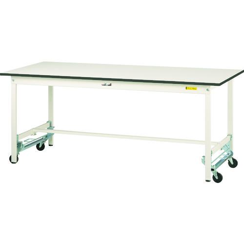 ■ヤマテック 軽量作業台 ワークテーブル150シリーズワンタッチ移動タイプ〔品番:SUPU1575WW〕【1956769:0】[法人・事業所限定][直送元][店頭受取不可]