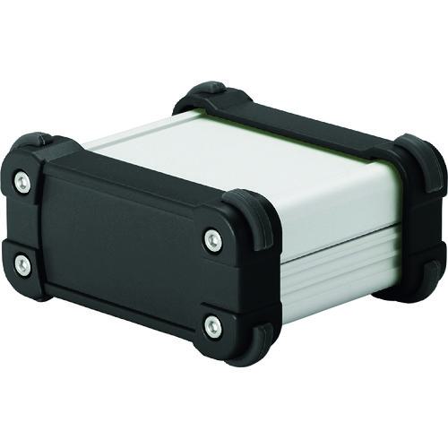 ■タカチ コーナーガード付アルミケースIP65防水タイプ シルバー/ブラック〔品番:EXW769SB〕【1958822:0】[送料別途見積り][掲外取寄][店頭受取不可]