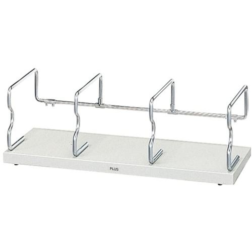 ■プラス 87515)ユニット本立 BS-001HL 大 ライトグレー〔品番:BS001HL〕【1959674:0】[送料別途見積り][掲外取寄][店頭受取不可]