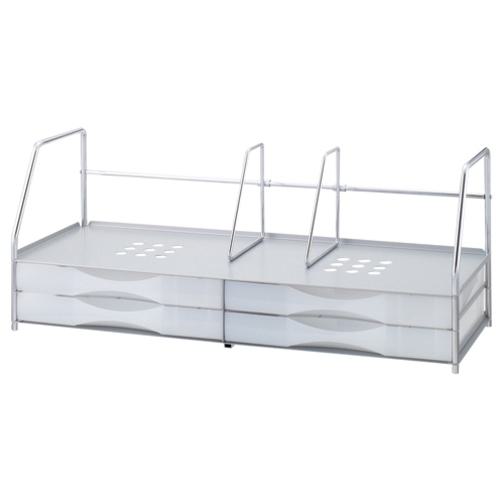 ■PLUS 16072)ブックスタンド付レターケースA4横LC-222BS〔品番:LC222BS〕【1959790:0】[送料別途見積り..