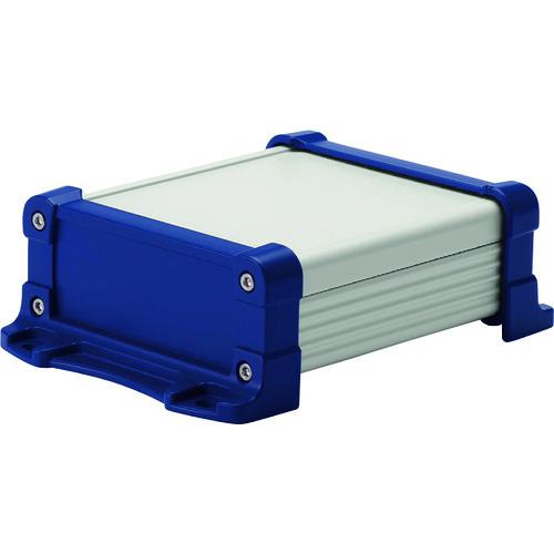 ■タカチ フランジ足付 防水アルミケース シルバー/ネイビー〔品番:EXWF736SN〕【1961918:0】[送料別途見積り][掲外取寄][店頭受取不可]
