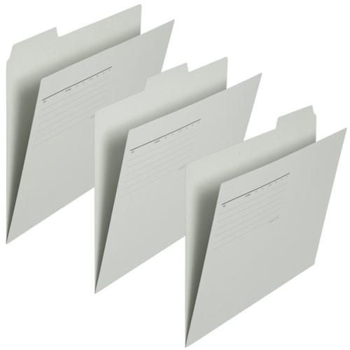 ■プラス 87209)カットフォルダ- 3山 FL-063IF A4 灰〔品番:FL063IFGY〕【1967725:0】[送料別途見積り][掲外取寄][店頭受取不可]