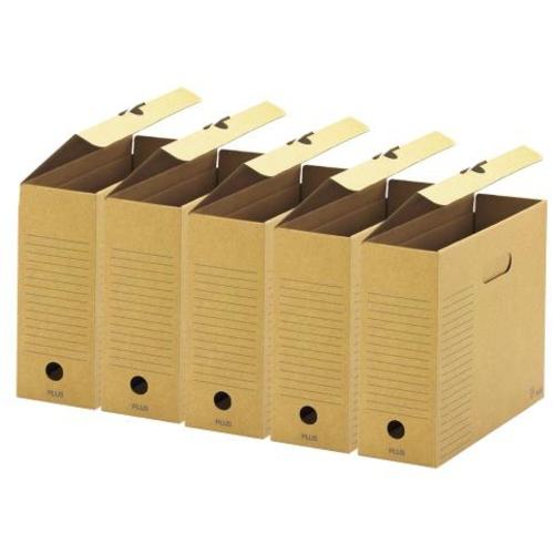 ■PLUS 78092)ボックFフタ付5冊FL-081BF5P〔品番:FL081BF5P〕【1969353:0】[送料別途見積り][掲外取寄][店頭受取不可]