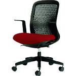 ■PLUS 39632)事務イス Try KB-TR60SEL RD〔品番:KBTR60SELRD〕【1972782:0】[送料別途見積り][法人・事..