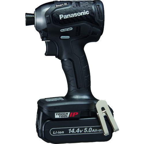 ■Panasonic デュアル インパクトドライバー 14.4V 5.0Ahセット 黒〔品番:EZ76A1LJ2FB〕【2004668:0】[..