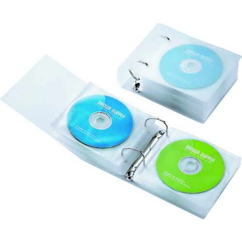 ■SANWA リングファイルケース(36枚収納・クリア)〔品番:FCDRG36CLN〕【2005515:0】[送料別途見積り][掲..