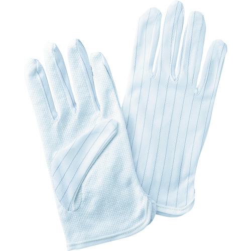 ■SANWA 静電気防止手袋(滑り止め付き)〔品番:TKSE12M〕【2005545:0】[送料別途見積り][掲外取寄][店頭..