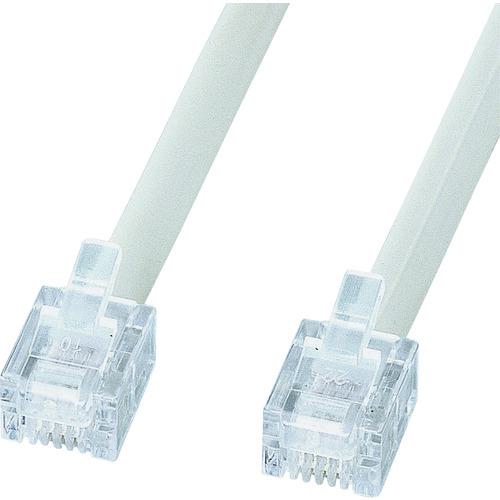 《メーカー》サンワサプライ（株）《品番》TEL-EN-15N2《特長》●焼却時に有害なダイオキシンを発生しない電話ケーブルです。●環境対策燃やしても有害なダイオキシンを発生しないポリオレフィン素材です。●スタンダードタイプ約2mm(2.55mm)厚の電話ケーブルです。●パソコン通信・モバイルに最適電話回線とモデム内蔵パソコン、モデム、FAX、電話機などを接続するケーブルで、軽くてかさばらないので携帯にも便利です。●ISDN回線とDSUまたはDSU内蔵TAを接続する際にもご使用いただけます。《用途》《仕様》●長さ(m):約15●厚み(mm):約2.55●色:白《仕様2》●6極4芯仕様。ホームテレホンやビジネスホンに対応。また、6極2芯タイプの機器にも使用出来ます。●NTT端子結線準拠。（両端のプラグは、一方が逆さまに取り付けられています。）※但し、NTT端子結線準拠でない6極4芯の機器にはご使用になれません。《原産国（名称）》中国《材質／仕上》《セット内容／付属品》《注意》●コネクタ/RJ11モジュラープラグ-RJ11モジュラープラグ注意・ケーブルの抜き差しの際にはプラグのツメを押した状態で行ってください。●ケーブルを強く引っ張ると断線の原因になります。●ケーブルをステイプルや釘などで固定しないでください。●ケーブルを動かした際にノイズが入ったり音声がとぎれたりする場合には断線の可能性があります。●ご使用を中止し、新しいものと交換してください。《JANコード》4969887849934《本体質量》0.0g※こちらの商品は送料無料対象外です。※「送料無料」と表示されても別途送料が必要となりますのでご注意ください。SANWA　エコロジー電話ケーブル（ノーマル）〔品番：TEL-EN-15N2〕[注番:2007005][本体質量：0.0g]《包装時基本サイズ：85.00×49.00×210.00》〔包装時質量：205.0g〕分類》電子機器》電気・電子部品》通信機器☆納期情報：取寄管理コード(005) メーカー直送品 (欠品の場合有り)
