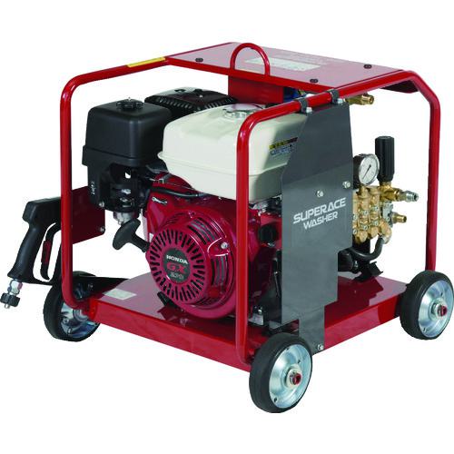 《メーカー》スーパー工業（株）《品番》SER-1620-BS5《特長》●ハイパワークラス（5.1kW/6.9PS）にセル付きタイプをラインアップしています。●セル付きなのにわずか63.3kgです。●セル付きなのにサイズはそのままです。●現場で活躍する便利な仕様を兼ね備えたプロユースモデルです。《用途》●工業用部品製造機械の部品の洗浄に。●太陽光パネルの洗浄に。●木材の皮剥ぎと洗浄に。●養殖用コンテナのフジツボ落としに。●とりがい養殖用のコンテナのフジツボ落としに。●コンクリート面の土砂汚れ洗浄・劣化塗装の剥離作業に。●サンドブラストでの仮設資材洗浄に。●スズランノズルでの配管洗浄に。《仕様》●吐出水量(L/min):16●吐出圧力(MPa):20●幅(mm):616●奥行(mm):610●高さ(mm):627●エンジン:空冷4サイクルガソリンエンジン●給水方式:自吸式●燃料:無鉛レギュラーガソリン●燃料タンク容量(L):5.3●満タン時の最大使用時間(h):約139分●総排気量(cc):270《仕様2》《原産国（名称）》日本《材質／仕上》《セット内容／付属品》●タービンガンASYクイック(04P50001)●タービンガン用ノズル1/8#49Oリング付(04N100049)●高圧ホースASYTH3/8×20mクイック(04T51001020)●吸水(1/2)余水(3/8)ASY3m三層ストレーナ(04W50001)《注意》《JANコード》4589413150657《本体質量》69.3kgスーパー工業　エンジン式高圧洗浄機　SER−1620−BS5　フルフレームタイプ（セル付）〔品番：SER-1620-BS5〕[注番:2007264][本体質量：69.3kg]《包装時基本サイズ：××》〔包装時質量：〕分類》清掃・衛生用品》清掃機器》高圧洗浄機☆納期情報：取寄管理コード(904) メーカー直送品【法人限定＝会社名ご記入お願い致します。】