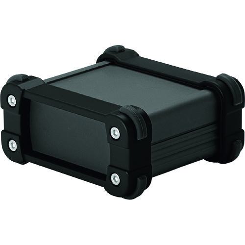 ■タカチ コーナーガード付アルミケースアルミパネルタイプ ブラック〔品番:EXP241117BB〕【2008337:0】[法人・事業所限定][外直送元][店頭受取不可]