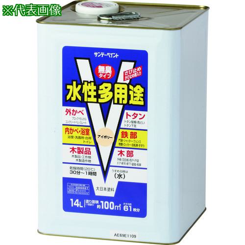 ■サンデーペイント 水性多用途 白 14L〔品番:265961〕【2016253:0】[送料別途見積り][法人・事業所限定..
