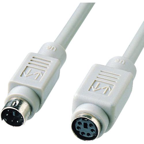 ■SANWA キーボード延長ケーブル(2m)〔品番:KBK662K〕【2016489:0】[送料別途見積り][掲外取寄][店頭受取不可]