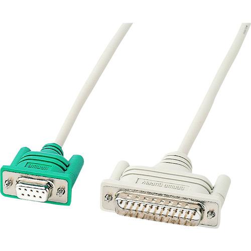 ■SANWA RS-232Cケーブル(TA・モデム用・2m)〔品番:KRMD2〕【2016518:0】[法人・事業所限定][外直送元][店頭受取不可]