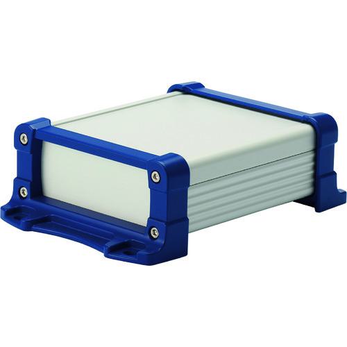 ■タカチ フランジ足付アルミケース EMCシールドタイプ シルバー/ネイビー〔品番:EXEF20630SN〕【2020769:0】[法人・事業所限定][外直送元][店頭受取不可]