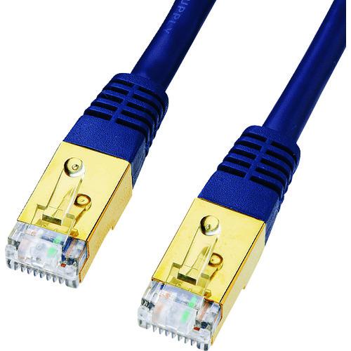 ■SANWA カテゴリ7LANケーブル0.6m〔品番:KBT7006NVN〕【2026012:0】[店頭受取不可]