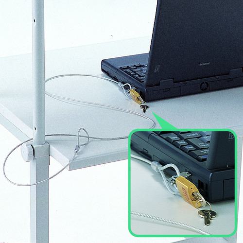 ■SANWA ノートパソコンセキュリティキット〔品番:SL066K〕【2031299:0】[送料別途見積り][掲外取寄][店..