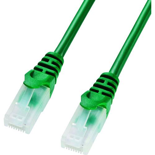 ■SANWA ツメ折れ防止CAT5eLANケーブル〔品番:LAY5TS01G〕【2031698:0】[送料別途見積り][掲外取寄][店..