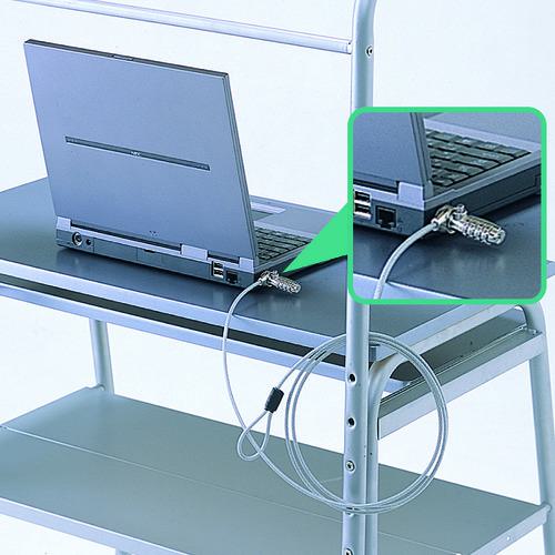 ■SANWA ノートパソコンセキュリティキット〔品番:SL38〕【2031743:0】[法人・事業所限定][外直送元][店頭受取不可]