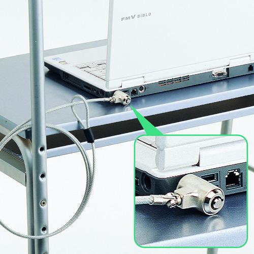 ■SANWA ノートパソコンセキュリティ〔品番:SL31F〕【2031978:0】[法人・事業所限定][外直送元][店頭受..