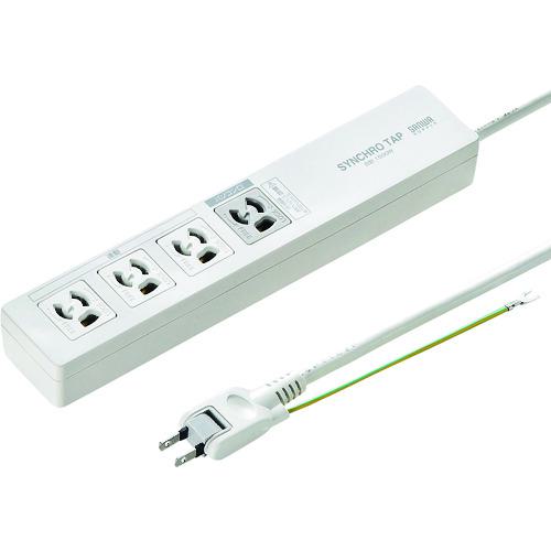 ■SANWA パソコン連動タップ(IC記憶式)〔品番:TAPRE34M2〕【2033989:0】[法人・事業所限定][外直送元][店頭受取不可]