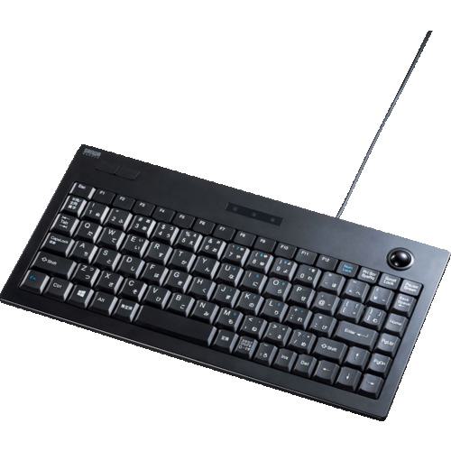 ■SANWA トラックボールキーボード〔品番:SKBTR03BK〕【2034113:0】[法人・事業所限定][外直送元][店頭受取不可]