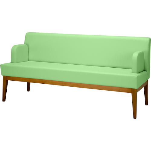 ■MIZUNO ロビーチェア 背付き〔品番:MBC1562WD2HLGRUO〕【2038426:0】[送料別途見積り][法人・事業所限定][外直送][店頭受取不可]