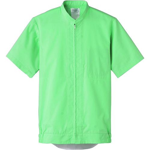 ■サンペックス 体毛防止半袖ジャンバーグリーン〔品番:FA2699L〕【2045018:0】[送料別途見積り][掲外取寄][店頭受取不可](4)