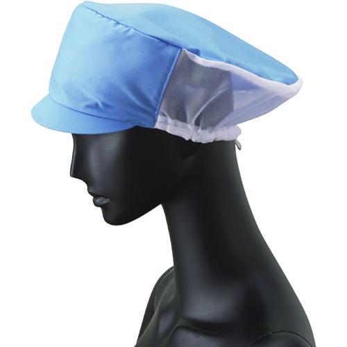 ■サンペックス キャスケット メッシュ 衛生帽子 サックス F〔品番:DC5238〕【2046595:0】[店頭受取不可]