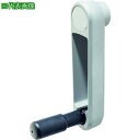 ■HALDER 機械用ハンドル クランクハンドル ハンドル折りたたみ可 シルバー 取付穴(mm):Φ12〔品番:24331.0410〕【2063320:0】[店...