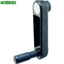 ■HALDER 機械用ハンドル クランクハンドル ハンドル折りたたみ可 ブラック 取付穴(mm):Φ12〔品番:24331.0510〕【2063323:0】[店...