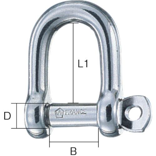 ■Wichard セルフロックDシャックル 1201〔品番:1201〕【2064068:0】[店頭受取不可]