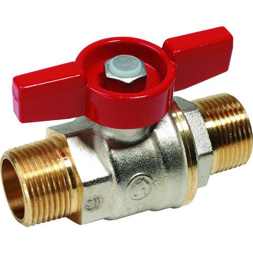 ■GIACOMINI DADO ボールバルブ オスxオス 3/8〔品番:R913X022〕【2071831:0】[店頭受取不可]