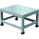 ■TRUSCO アルミ製溶接一体構造型作業台 縞板タイプ 一段(完成品) W500×D400×H300〔品番:WTDBC5430〕【2074490:0】[店頭受...