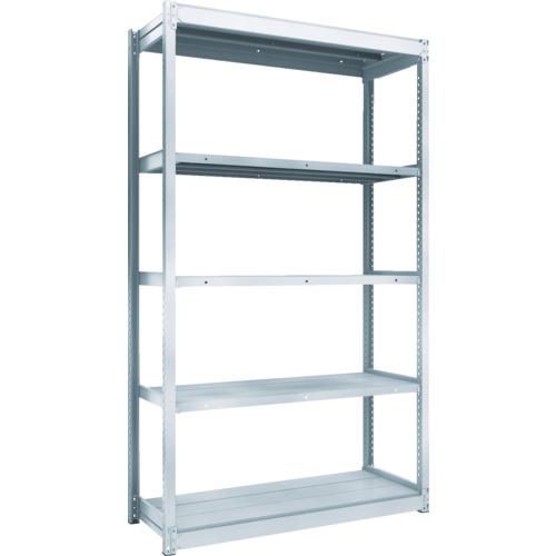 ■TRUSCO TUG型軽量棚100kg単体 1240X474XH2100 5段〔品番:TUG10074S5〕【2075336:0】[法人・事業所限定..