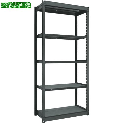 ■TRUSCO TUG型軽量棚 黒 100kg単体 1840X474XH2100 5段〔品番:TUG10076S5BK〕【2075533:0】[法人・事業所限定][直送元][店頭受取不可]